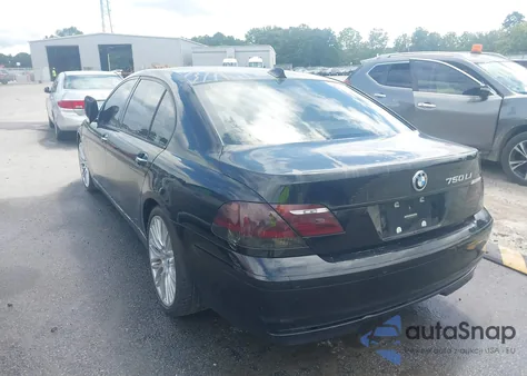 2007 BMW 750Li z USA, uszkodzony, nr VIN WBAHN83527DT75009